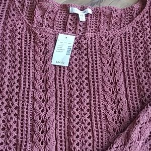 Nwt L maurices chenille sweater rust color